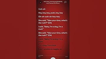 Thumbnail of MUTT lyrics #spotify #lyrics #fypp