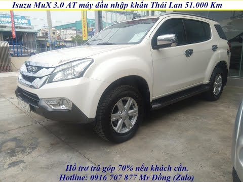 (Xe cũ nhập Thái) Isuzu MuX 7 chổ số tự động máy dầu 2016 đã đi 51.000km