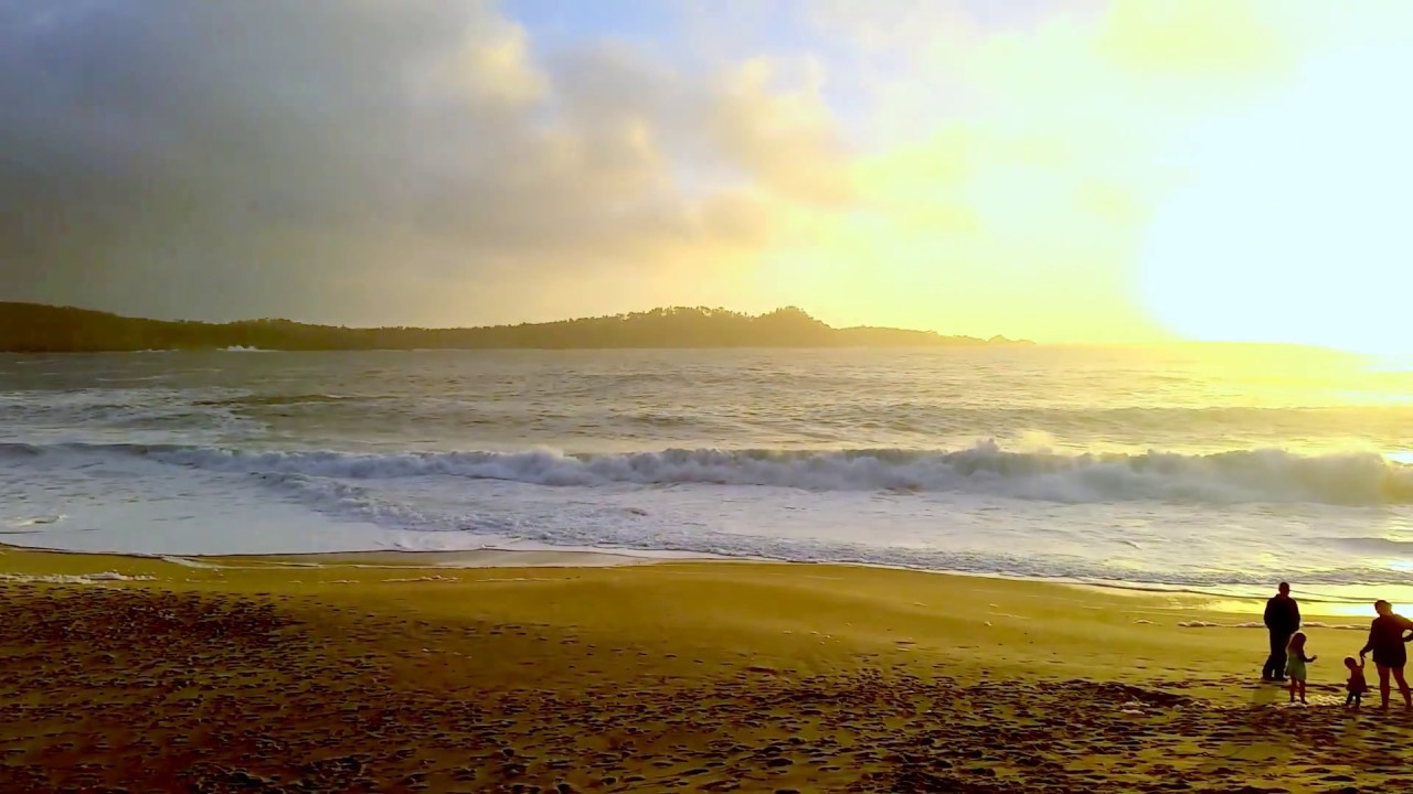 Stewart Beach at sunset. #carmelbythesea - YouTube
