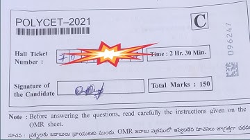 TS polycet exam perpar with answers key TS POLYCET EXAM PATTERN