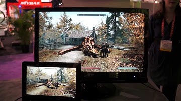 Asus Transformer Prime Splashtop demo running Skyrim at CES 2012!