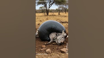 Giant Slug Rescued From Zebra – Incredible Animal Rescue Moment #wildlife #animalrescue #amazon