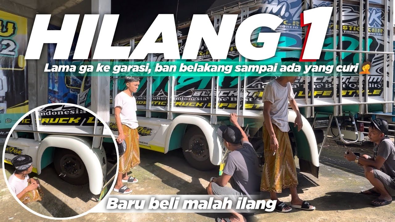 ADA TANGAN JAHIL YANG MENCURI BAN TRUK GAMA TIRES WAHYUABADI