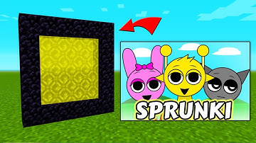How To Make A Portal To The SPRUNKI Dimension in Minecraft PE