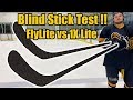 Bauer Vapor FlyLite vs 1X Lite Blind Hockey Stick Test