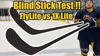 Bauer Vapor FlyLite vs 1X Lite Blind Hockey Stick Test