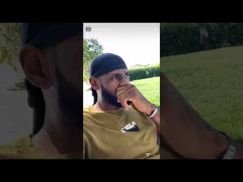 LeBron James listening to Nas The Lost Tapes 2 (Instagram Story)