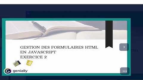 Utiliser JavaScript pour valider un formulaire HTML (Exercice 2)