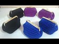 How to crochet mini purse​ -​ Click​ Clack​ purse |English version