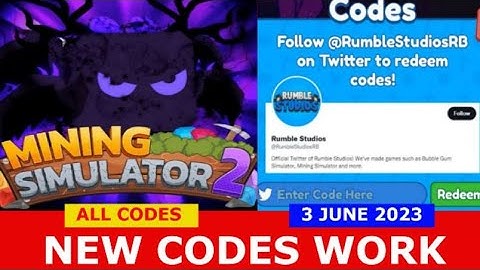 *NEW UPDATE CODES* [🌊 AQUATIC 🌊] Mining Simulator 2 ROBLOX | ALL CODES | June 3, 2023
