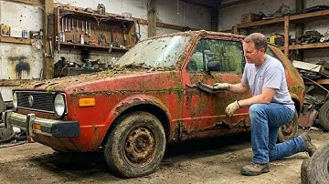 ASMR Car Restoration! Full Restoration of a VW Golf MK1 from Total Disrepair to Looking New
