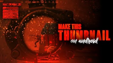 How to make an awesome PUBG Thumbnail on android using Ps-touch || Thumbnail tutorial || By Drager