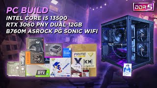INTEL CORE I5 13500 - B760M ASROCK PG SONIC - 32GB KINGSTON 6000 MHZ - PRIME [X]-K | DDR5 PC BUILD