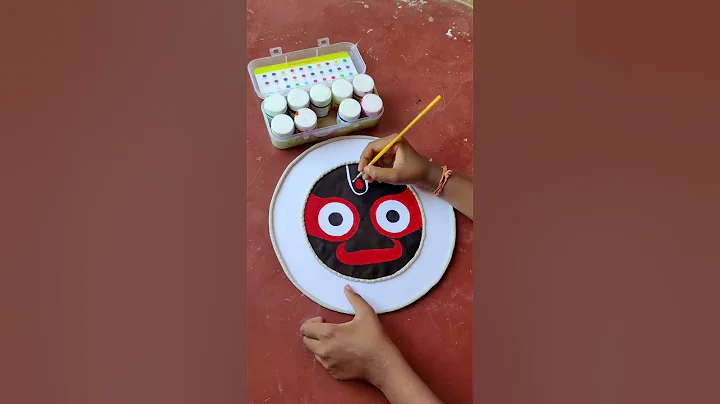 Jay Jagannath Lippan art.. #jagannath #diy #youtubeshorts