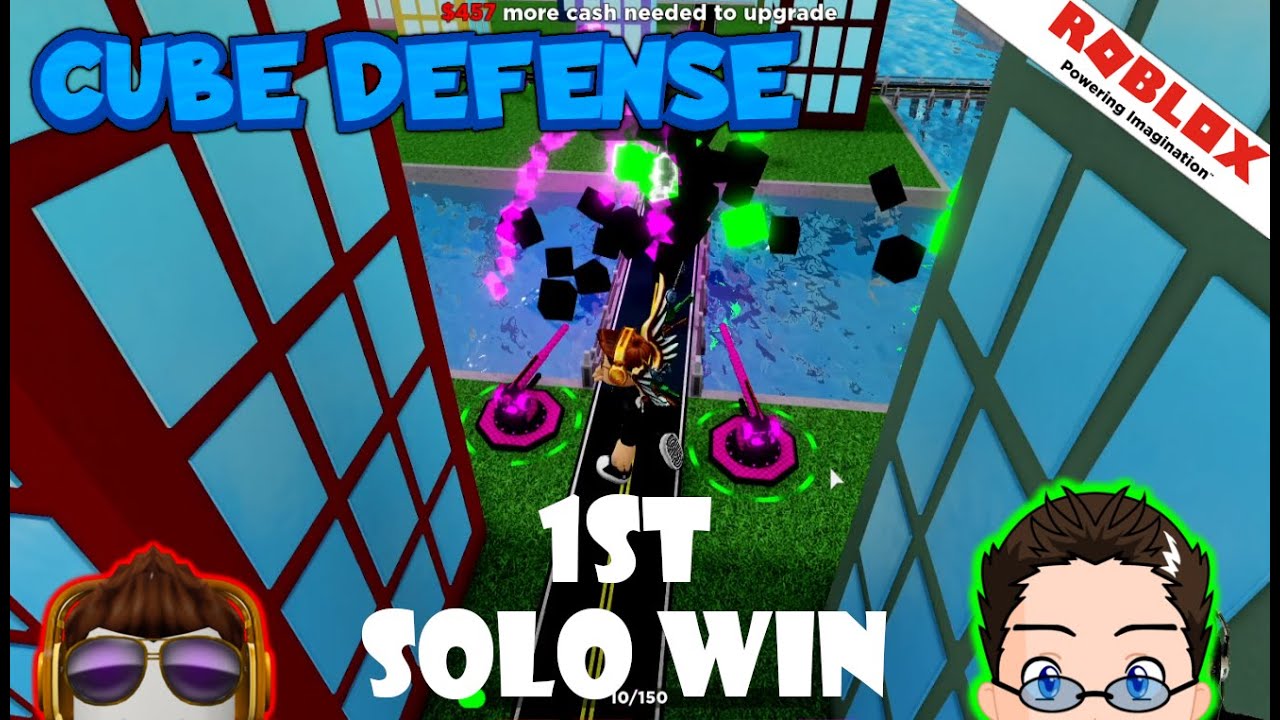Roblox Cube Defense I Got A Solo Win D Youtube - roblox cube defense wiki