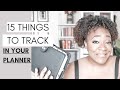 15 Things To Track In Your Planner | At Home With Quita