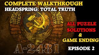 A-2481- Headspring: Total Truth - Complete Walkthrough - All Puzzle Solutions screenshot 2
