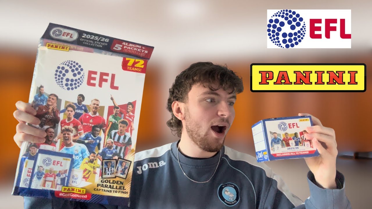 EFL PANINI STICKERS ARE HERE!! 😍🔥Starter Album and Full Box Opening