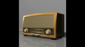 3D Model of Vintage Radio Review