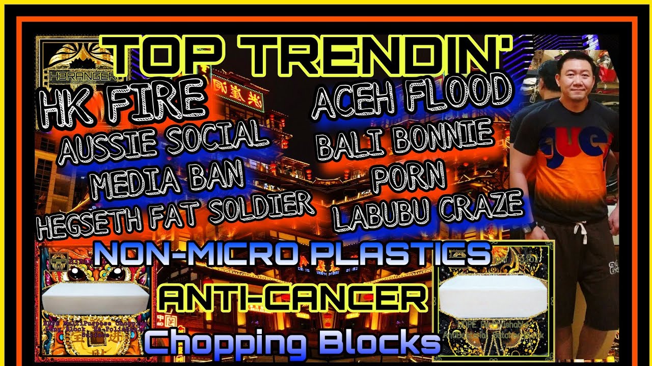 Hongkong Fire Aceh Flood Australia Social Media Ban Bali Bonnie Fat Soldier Labubu Chopping Talenan