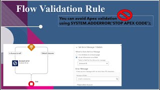 salesforce Flow Validation Rule | Custom error in flow#salesforce #t #flow #flowinsalesforce