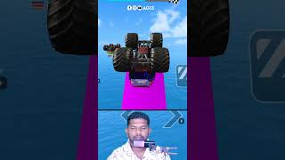 Monster Truck vs Impossible Track 😈#monstertruck #impossibletrack #gaming #shorts #challenge