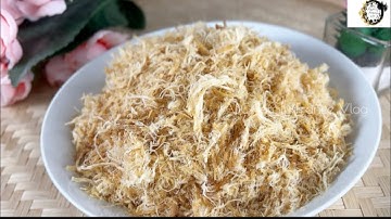 Cách Làm Chà Bông Heo tơi mềm trắng dễ thành công - không sử dụng máy | ABC Family France Vlog