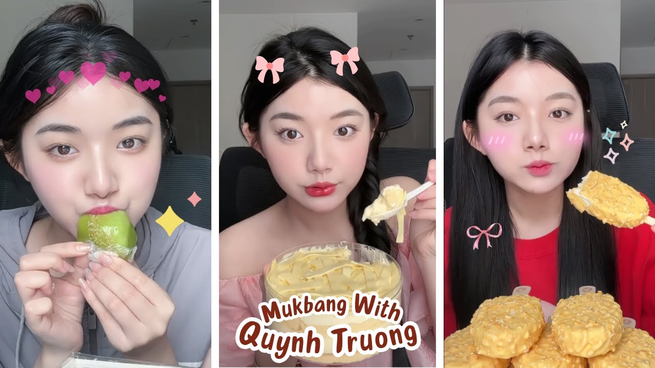 💥 Tổng Hợp Các Video Ăn Uống Của Quỳnh Trương ✨🌷 #xh | Traz Mie • Ngyi Official💦#09