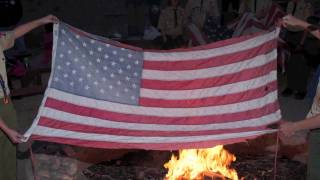 Boy Scout Troop 2222 Flag Retirement