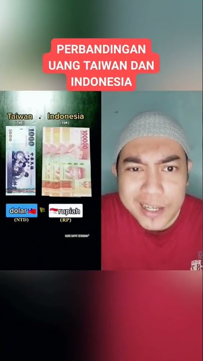 PERBANDINGAN UANG TAIWAN DAN INDONESIA #shorts