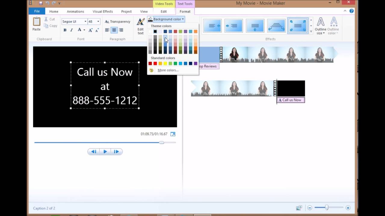 How to make a simple video intro with windows movie maker