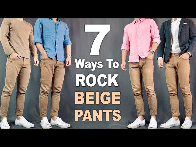 5 Beige Pants Outfits For Men - LIFESTYLE BY PS