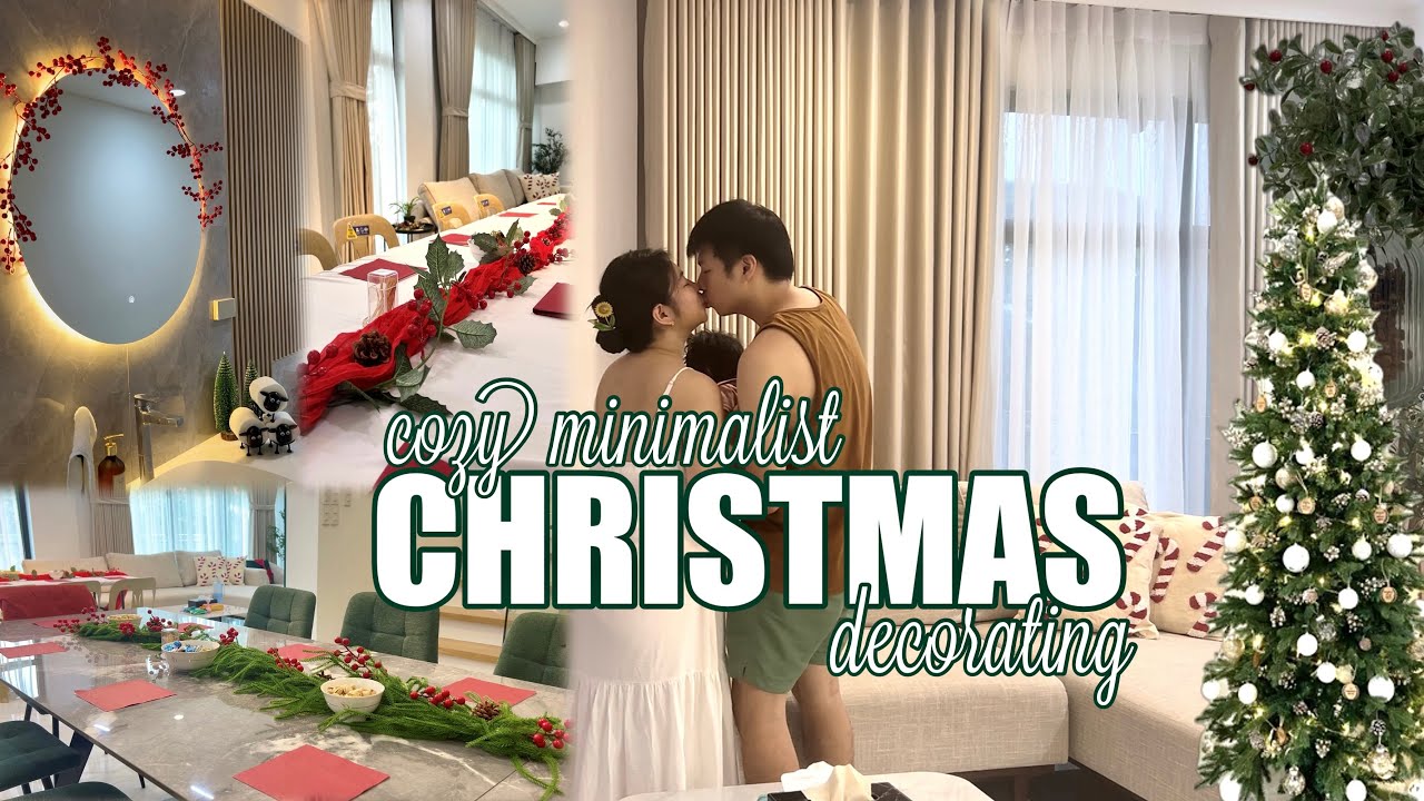 Minimalist Cozy Christmas Decor 2025 | First Christmas in Our New Home + Baby 🎄