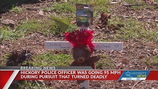 Hickory police officer going 95 mph during fatal crash
