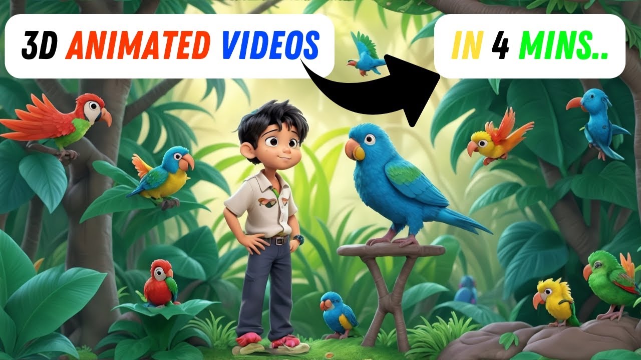 Create 3D Animated Stories With Free AI Tools & Chat GPT in 4 Mins ...