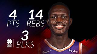 Khaman Maluach 4 pts 14 rebs 3 blks vs Mavericks 25/26 season