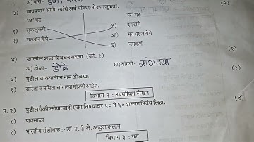 6th std 1st Unit Test 2025-26 मराठी Question paper pattern with answers. Subscribe 🔔 get notified 