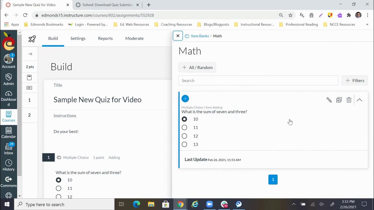 Canvas New Quizzes Overview YouTube