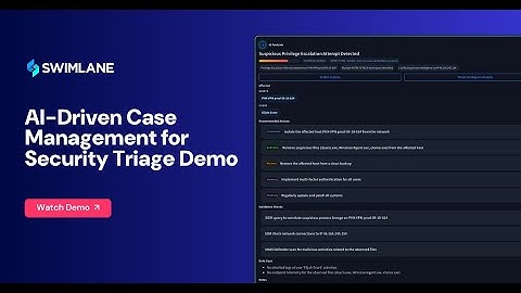AI-Driven Case Management for Security Triage