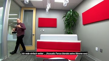 Poly Studio Acoustice Fence Demo Video (DE)