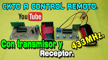 Módulos de radiofrecuencia de 433MHz | Control remoto 4 salidas digitales.