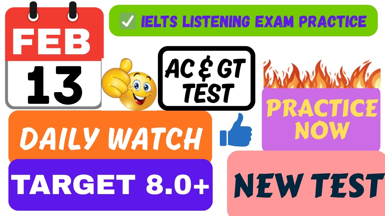 IELTS LISTENING PRACTICE TEST 2026 WITH ANSWERS | 13.02.2026