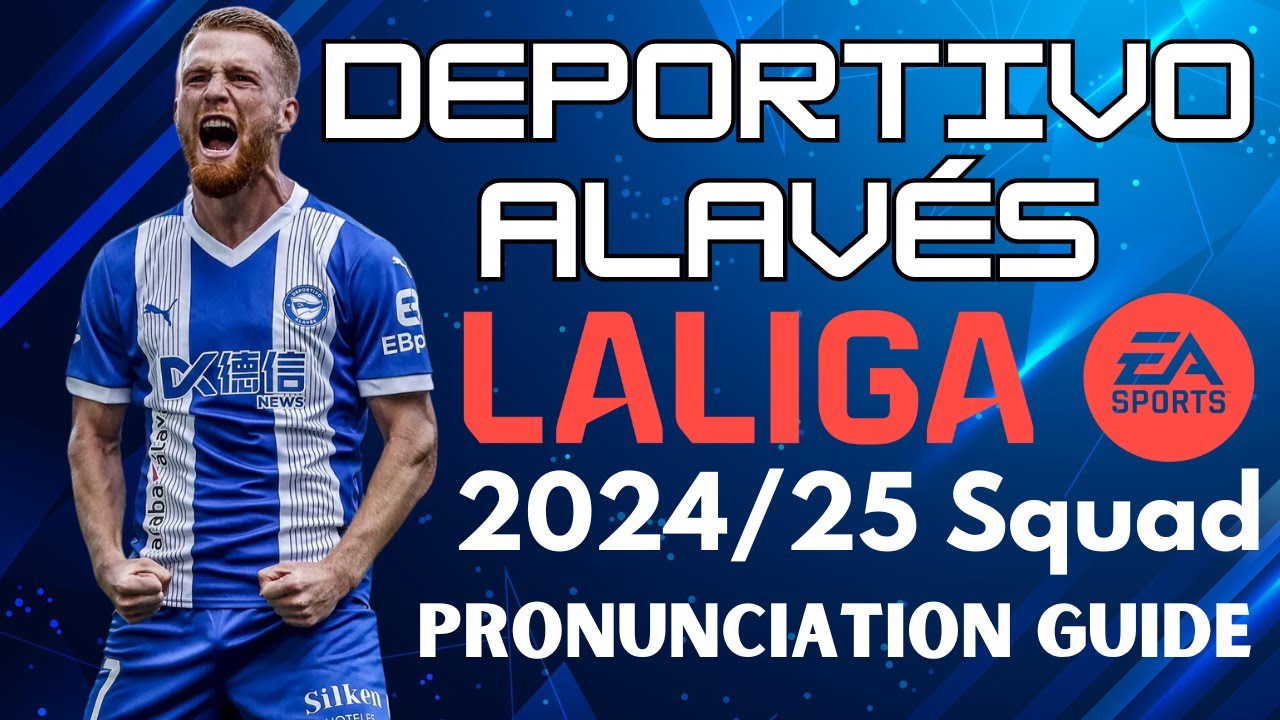Deportivo Alavés - 2024-25 LaLiga - Squad Pronunciation Guide | Learn All Player Names Correctly!