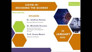 Decoding the Science: Understanding COVID-19 (26 Jan 2022)