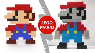 LEGO Super Mario game character - How to build with lego brick blocks  & "classic 10696" - tutorial screenshot 3