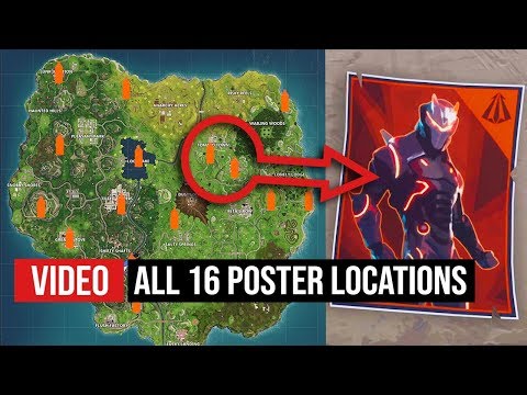 Fortnite - All poster locations for the spray paint challenge