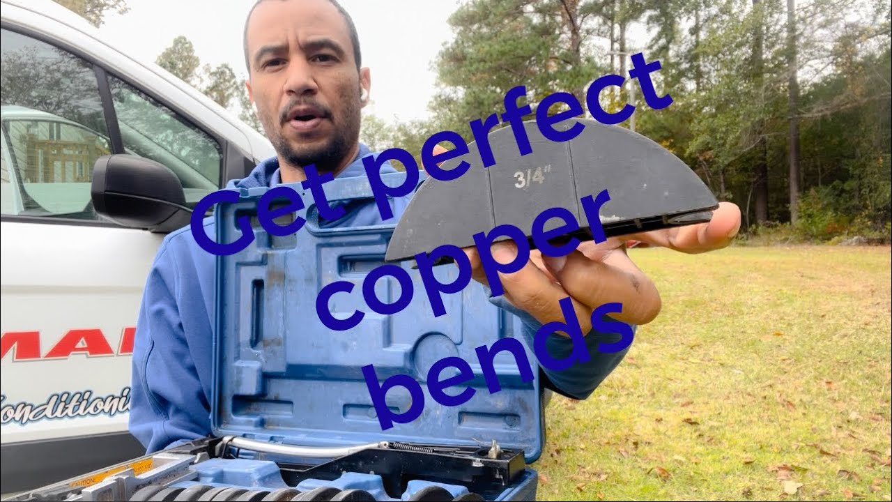 How to get perfect copper bends using yellow jackets tubing bender. YouTube