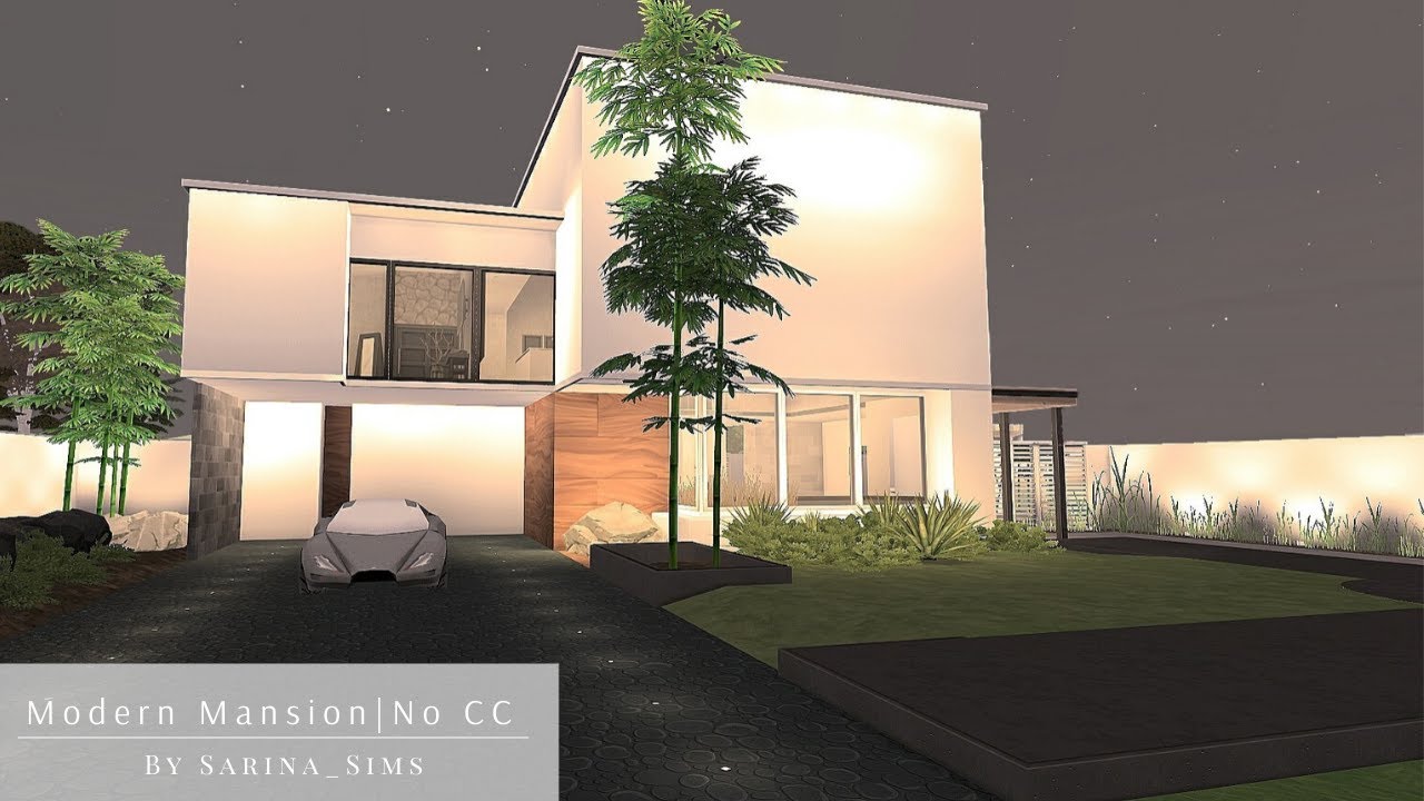 Modern Mansion | No CC | Stop Motion Build | The Sims 4 - YouTube