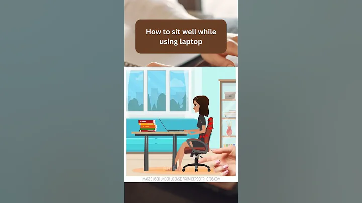 How to sit well while using laptop