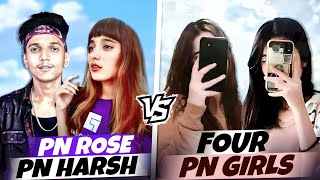 PN ROSE & PN HARSH vs 4 PN GIRL'S 😱🔥 - Garena Free Fire @PRO-NATION #PNHARSH #PNROSE #FREEFIRE